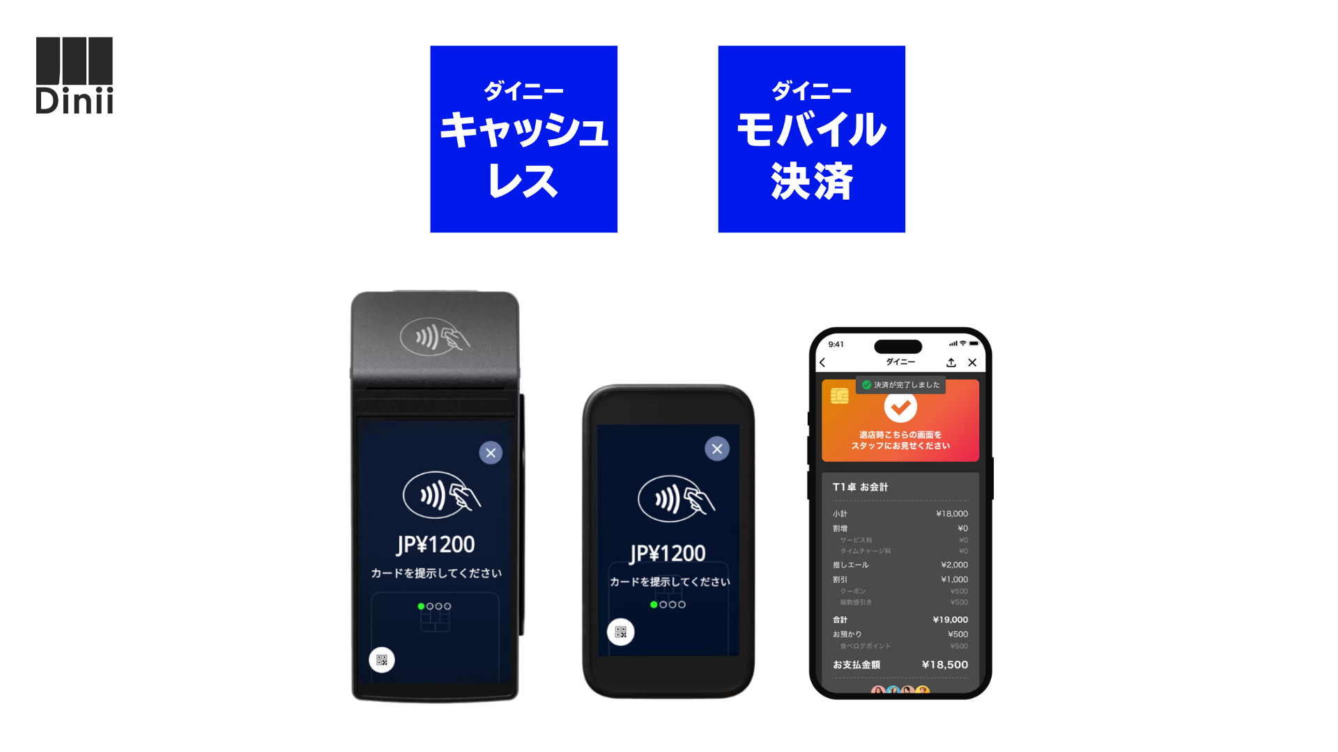 ダイニーキャッシュレスとモバイル決済