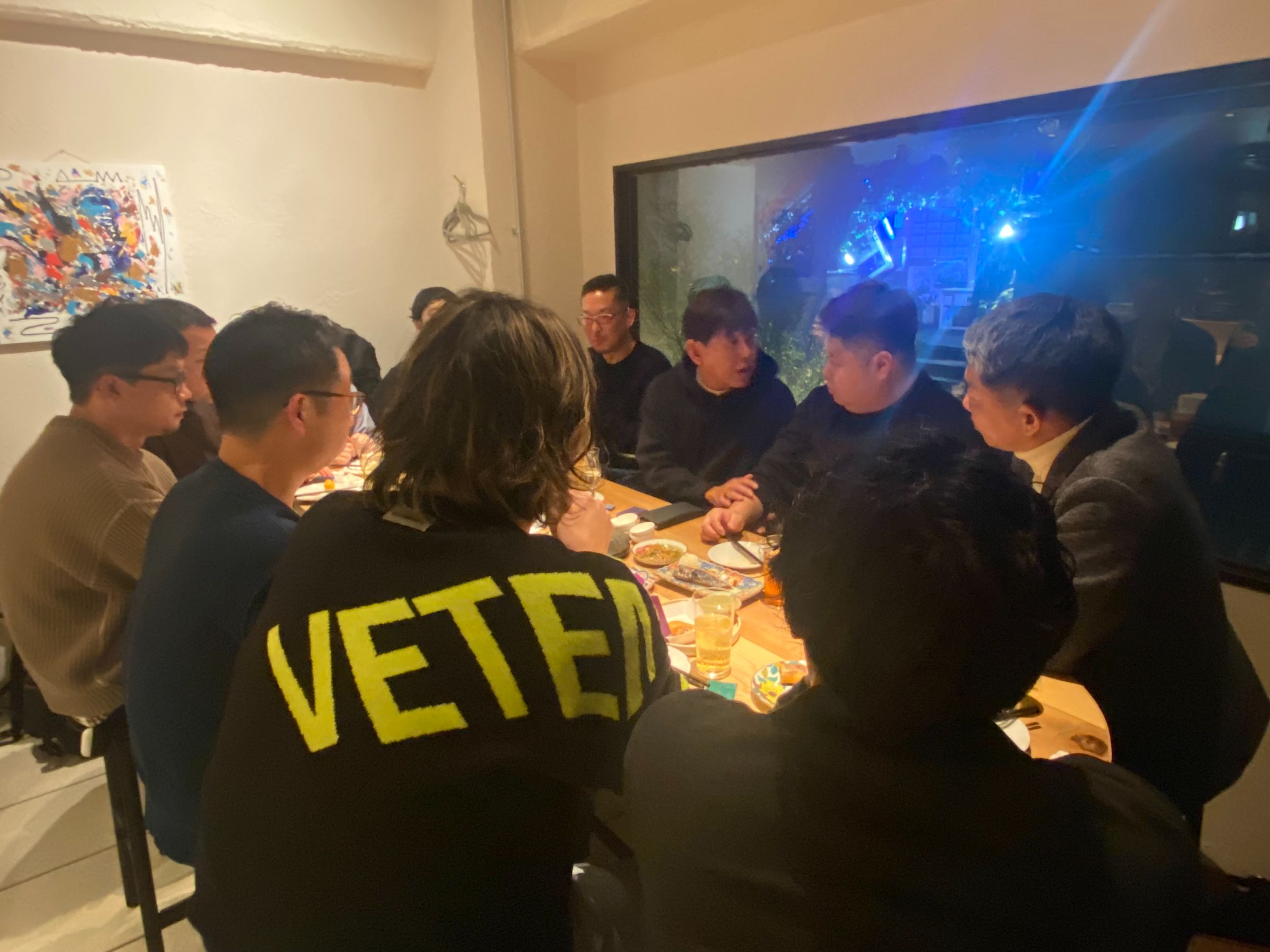 西山塾二次会の様子